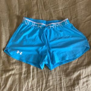 Light blue under armour shorts!
